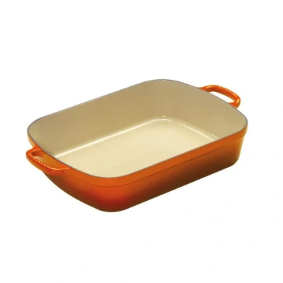Afbeelding van Le Creuset Braadslede Signature Oranjerood 37 x 29 cm / 6.6 Liter