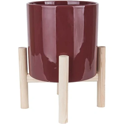 Afbeelding van Pt Bloempot Trestle Warm Red