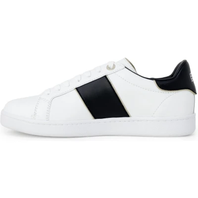 Afbeelding van EA7 Emporio Armani Classic Unisex Sneakers laag, Maat: 44 2/3, White/black/gold Leer