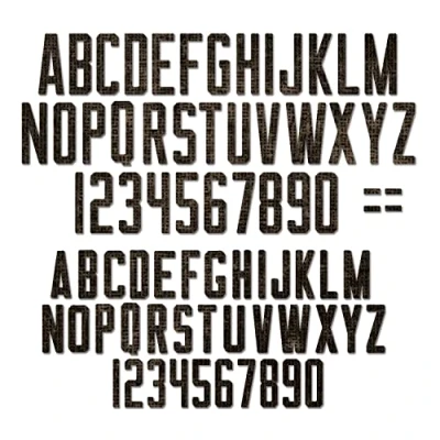 Afbeelding van Sizzix Thinlits Die Set 73PK Alphanumeric Theory 665924 Tim Holtz (08 22)