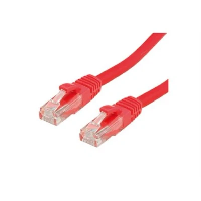 Image de VALUE Cordon de raccordement RJ 45 (M) pour 15 m UTP CAT 6a moulé, sans crochet rouge, RAL 3000