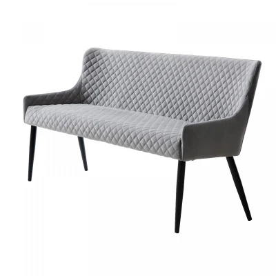 Afbeelding van Milly eetkamerbank velvet grijs