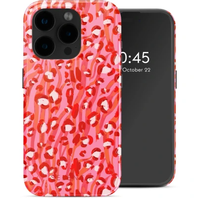 Afbeelding van Selencia Hoesje geschikt voor iPhone 15 Pro Vivid Backcover MagSafe Wild Spots Lipstick