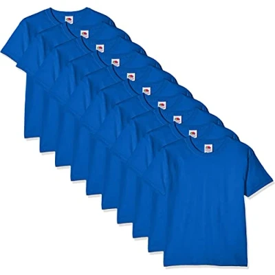 Afbeelding van Fruit of the Loom set van 10 T shirts voor kinderen, jongens, stuks.