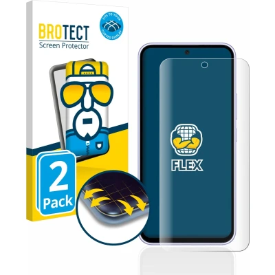 Afbeelding van BROTECT Screenprotector voor Samsung Galaxy A54 5G Folie Beschermfolie transparant volledig dekking (2 Stuks)