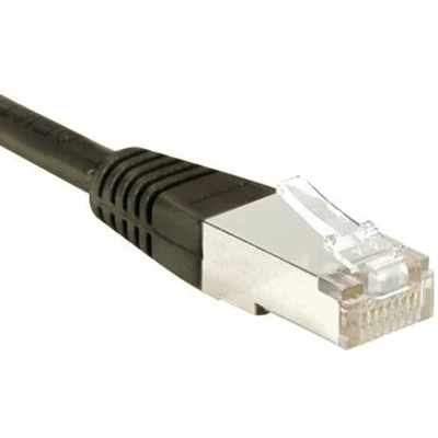 Afbeelding van Exertis Connect Patchkabel S/FTP, PiMF, CAT.6, zwart, 2,0 m met bijzonder smalle knikbeveiliging (S/FTP, CAT6, 2 m), Netwerkkabel