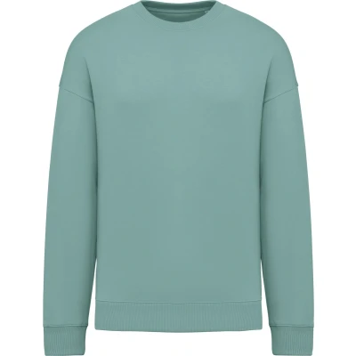 Afbeelding van Native Spirit Ecologische oversized uniseks sweater met ronde hals NS407 Jade Green