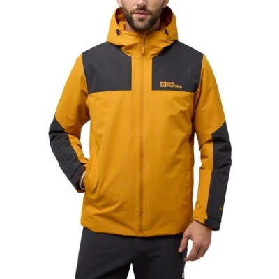 Afbeelding van Jack Wolfskin SPER Regenjas, Heren, Maat: 3XL, Safflower