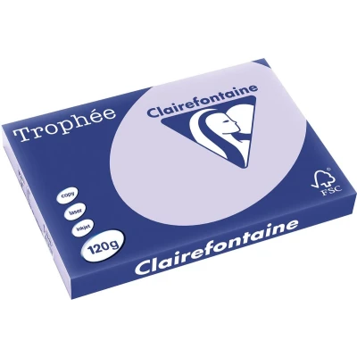 Afbeelding van Clairefontaine Trophée Pastel, gekleurd papier, A3, 120 g, 250 vel, lila papier