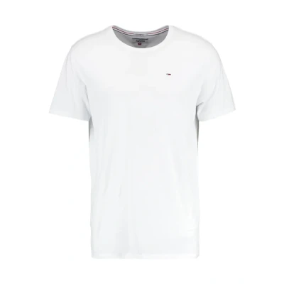 Afbeelding van Tommy Jeans Original TEE Tshirt basic, Heren, Maat: Medium, Classic white