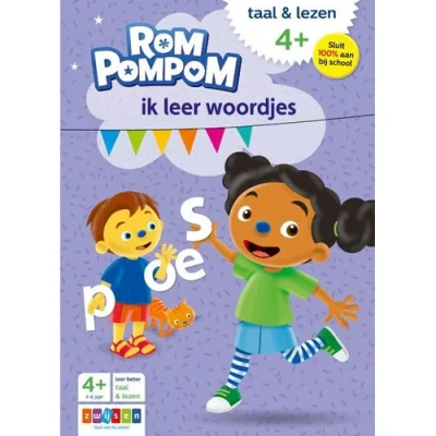 Afbeelding van Uitgeverij zwijsen rompompom ik leer woordjes 4+