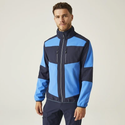 Afbeelding van Regatta E volve Unisex 2 Layer Softshell Jacket RG753 Strong Blue/Navy