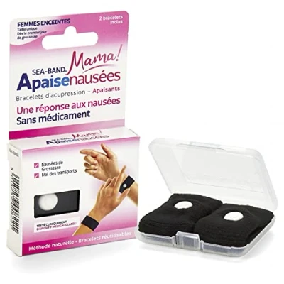 Afbeelding van Sea Band Mama Kalmerende Acupressuurarmbanden Zwart