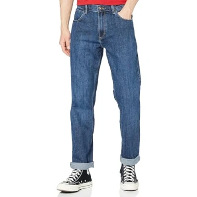 Afbeelding van Wrangler Texastraight Dark Stone Jeans Maat 38/34
