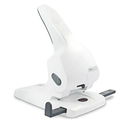 Afbeelding van Rapesco 1383 Zero 65 perforator, 2 gaten, grote capaciteit, vellen, wit