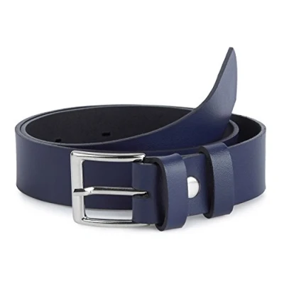 Afbeelding van Ladeheid Kinderriem Riem Jongens Broekriem Verstelbaar Leer Marineblauw 1 70 cm LA EL KIDS