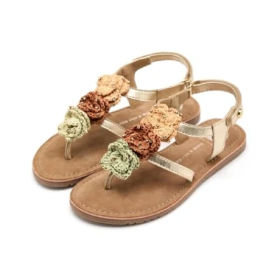 Afbeelding van Gioseppo FLOR Metalizada Newry Teensandalen voor kinderen, Maat: 37, Platino Leer