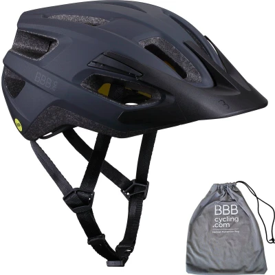 Afbeelding van BBB Cycling Dune MIPS 2.0 Fietshelm Volwassenen MTB helm &amp; Racefiets Met Helmtas Wielrenhelm Dames Heren Mat Zwart Maat L BHE 22T