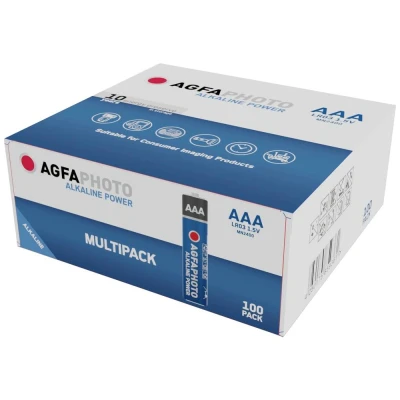 Afbeelding van Agfaphoto Batterij Alkaline, Micro, AAA, LR03, 1,5 V voeding, doos (100 stuks)