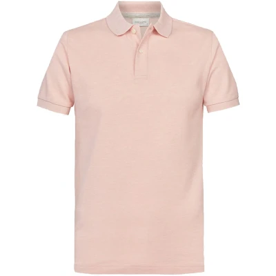 Afbeelding van Profuomo heren Regular fit polo van piqué katoen in de kleur Lichtroze, maat: M