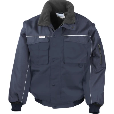 Afbeelding van Result Heavy Duty Removable Sleeve Jacket R71 Navy