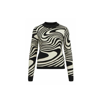 Afbeelding van Object RAY AOP Trui black, Dames, Maat: Small, Black