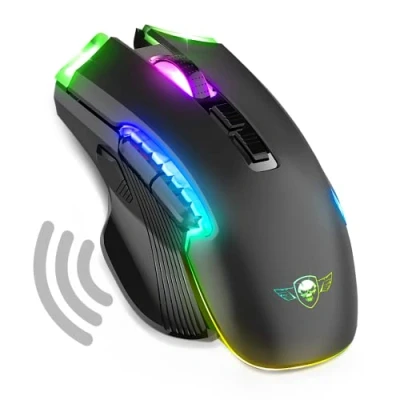 Afbeelding van Spirit of Gamer Gaming Muis Draadloos 8 Knoppen RGB 4800 DPI Zwart