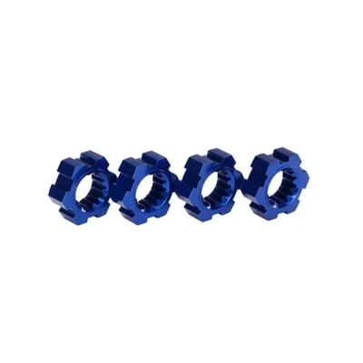 Afbeelding van Wheel hubs, hex (2)/ clips aluminum (blue anodized) (4)