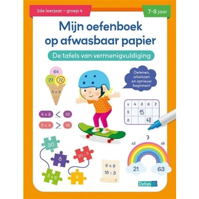 Image de Mijn oefenboek op afwasbaar papier Tafels van vermenigvuldiging (7 8 j.)