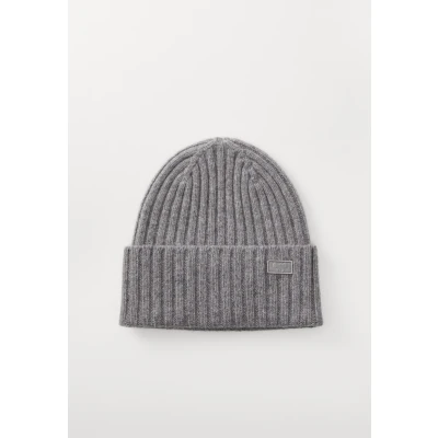 Afbeelding van MaxMara dames Ritmo ribgebreide muts van wol met logo