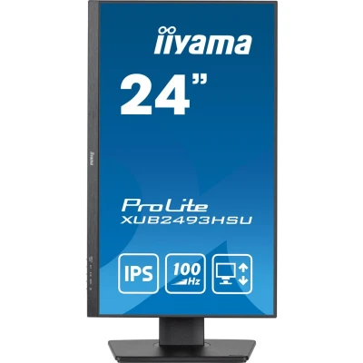 Afbeelding van Iiyama XUB2493HSU B6 LED monitor Energielabel E (A G) 61 cm (24 inch) 1920 x 1080 Pixel 16:9 0.4 ms HDMI, DisplayPort, Hoofdtelefoon (3.5 mm jackplug), USB