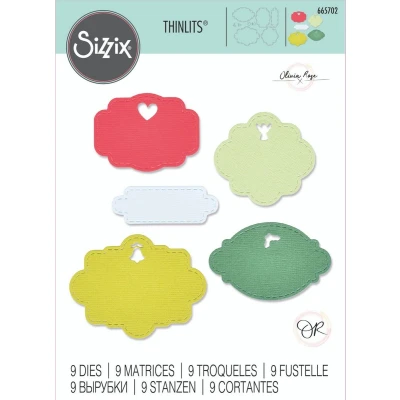 Afbeelding van Sizzix Thinlits Die Set Aperture Labels #1