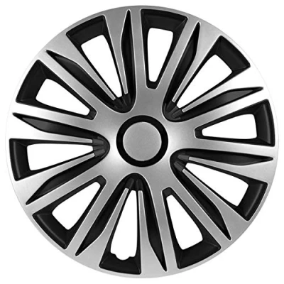 Image de AutoStyle Enjoliveurs Nardo 16 pouces ABS argent / noir lot de 4