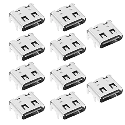 Afbeelding van 10 stuks USB type C oplaadpoorten compatibel met PS5 Dual Sense gamepad