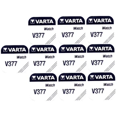 Afbeelding van Varta 10 knoopcellen 377 SR626SW V377