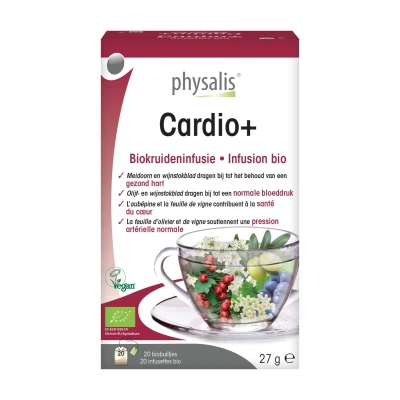 Afbeelding van Physalis Cardio+ Kruideninfusie Bio 20 theezakjes