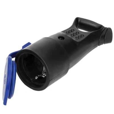 Afbeelding van Contrastekker Stroomstekker Massief rubber IP44 stof en spatwaterdicht Met afdichting oog
