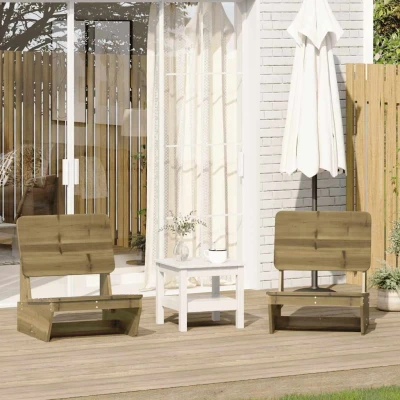 Afbeelding van vidaXL Tuinstoelen 2 st 60x64x70,5 cm geïmpregneerd hout