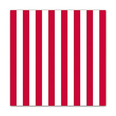 Afbeelding van Ambiente Stripes Red papieren servetten