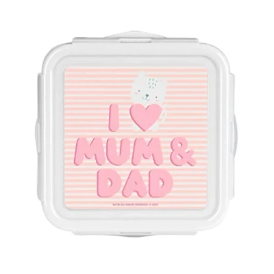 Afbeelding van Lunchbox Safta Love Roze Polyurethaan (13 x 7.5 13 cm)