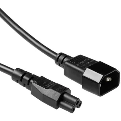 Image de ACT Câble d&#039;alimentation IEC 60320 C14 pour C5 250 V 2.5 A 50 cm noir, RAL 9011