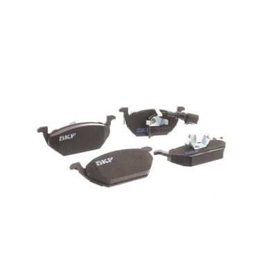 Afbeelding van SKF VKBP 80004 E Remblokkenset Incl. slijtage waarschuwingscontact VOLKSWAGEN: Polo IV Hatchback, Golf 5, Caddy 3, SEAT: Ibiza Leon II Hatchback