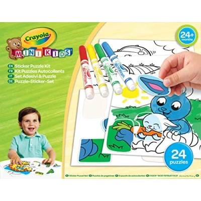 Image de Crayola Mon 1er puzzle autocollants Loisir créatif Mini Kids à partir de 2 ans Jeu création coloriage et dessin