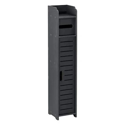 Afbeelding van Toiletrol houder Leoben HKC toiletkast 80x15x15 cm donkergrijs