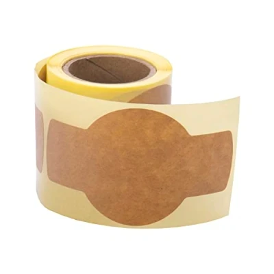 Afbeelding van MDlabels 100 stuks praktische zelfklevende etiketten voor potten van x 58 mm om te beschrijven voorraaddozen, jampotten, gladde