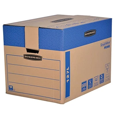 Afbeelding van Bankers Box Fellowes 6205401 SmoothMove, groot, 5 stuks, karton, bruin