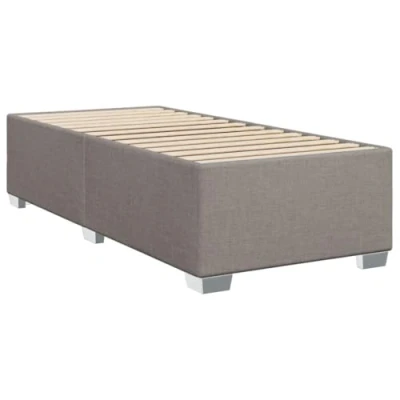 Afbeelding van vidaXL Bedframe stof taupe 90x190 cm