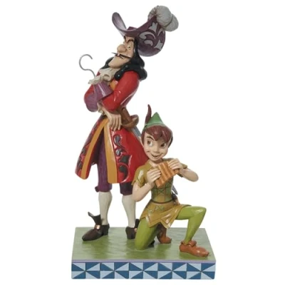 Afbeelding van Disney Traditions figuur Peter Pan en Captain Hook