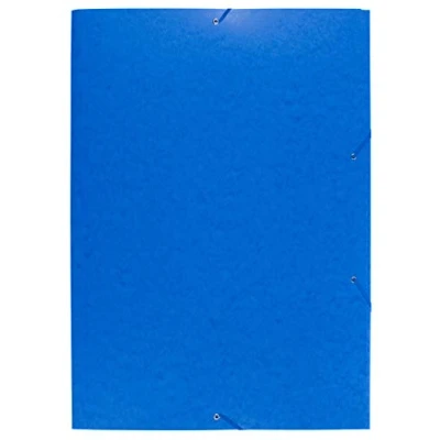 Afbeelding van Exacompta 59502E Verzamelmap (elastiek, 3 kleppen, Manila karton 600 gm², voor DIN A2, 62 x 44 cm) 1 stuk, blauw
