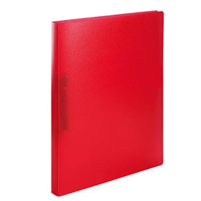 Image de HERMA Classeurs á 2 anneaux A4 Translucide Rouge, dos de 25 mm, Classeur souple en plastique, Avec compresseur
